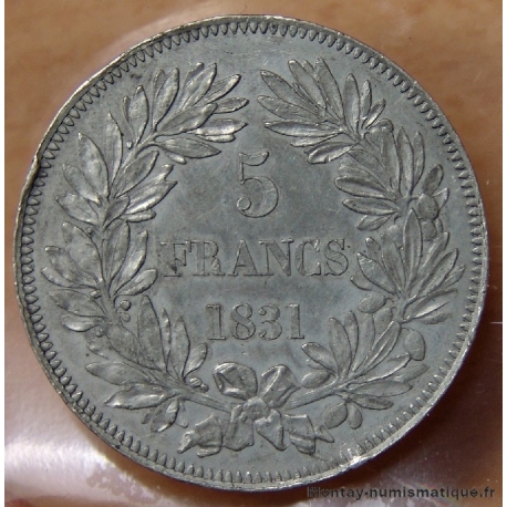 5 Francs concours 1831 Essai en étain par Dubour et Barye. 