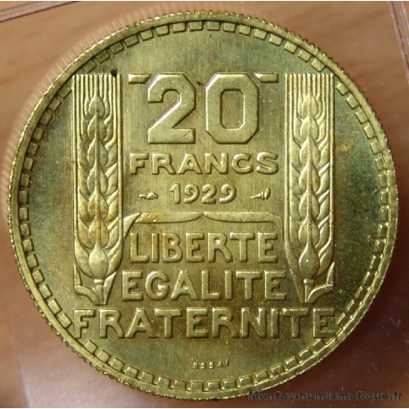 20 Francs Turin 1929 essai cupro aluminium