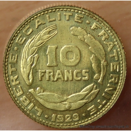 10 Francs Concours de Guzman 1929 essai 