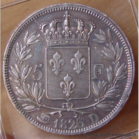 5 Francs Charles X 1826 D Lyon