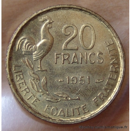 20 Francs G. Guiraud 1951