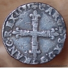 Charles X Quart Ecu 1591 T Nantes croix de face 