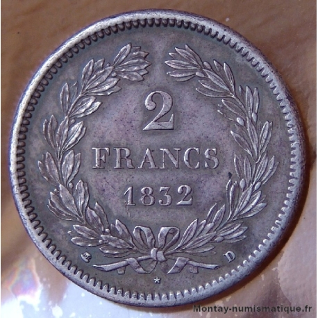 2 francs Louis Philippe I 1832 D Lyon