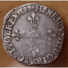 Henri III Quart Ecu croix de face 1588 Rennes