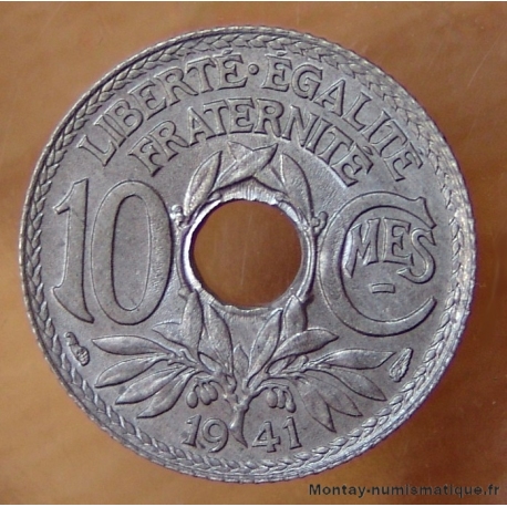 10 Centimes Lindauer 1941 type B ( sans point et souligné)
