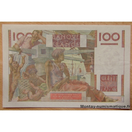 100 Francs Paysan 1-10-1953 R.558 Filigrane inversé  