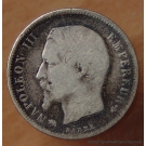 50 Centimes Napoléon III 1856 D Lyon, tête nue .
