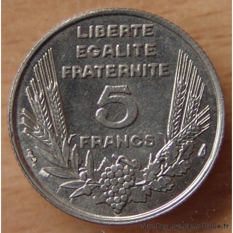 5 Francs Bazor 1933 gros point 