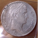 5 Francs Napoléon I 1813 MA Marseille fauté  