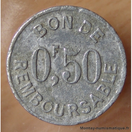 Comores - 0.50 Franc Société Anonyme de la Grande Comore ND