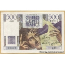 500 Francs Chateaubriand 7-11-1945 J.48