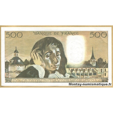 500 Francs Pascal 5-10-1978 Q.96