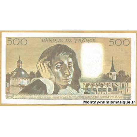 500 Francs Pascal 2-2-1989 V.290