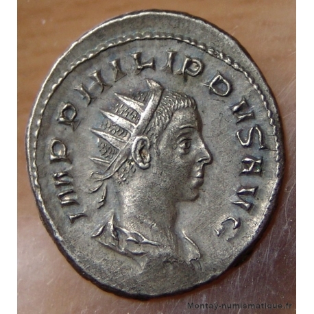 Philippe II Antoninien + 249 Rome Liberalitas  