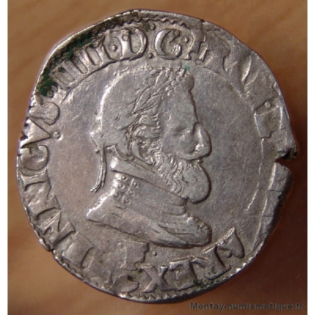 Henri IV Demi Franc 1600 F Angers