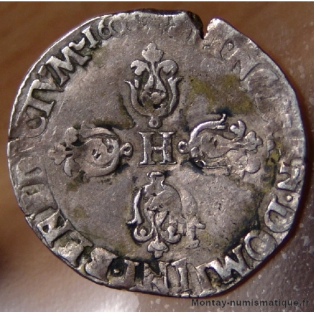 Henri IV Demi Franc 1600 F Angers