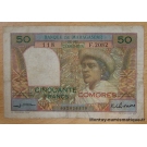 Les Comores - 50 Francs surchargé "Comores" sans date ( 1963)