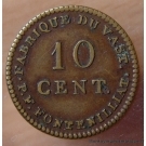 10 Cent. Fabrique du Vast Non daté uniface