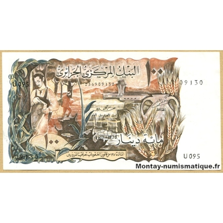 Algérie 100 Dinars 1-11-1970 U.095