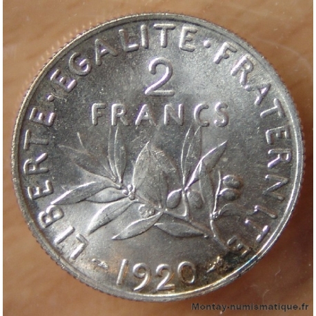 2 Francs Semeuse 1920