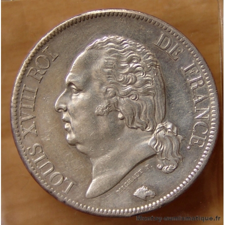 5 Francs Louis XVIII 1821 A Paris