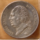5 Francs Louis XVIII 1821 W Lille, buste nu