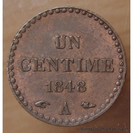 Un Centime Dupré 1848 A Paris