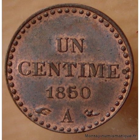 Un Centime Dupré 1850 A avec  accent