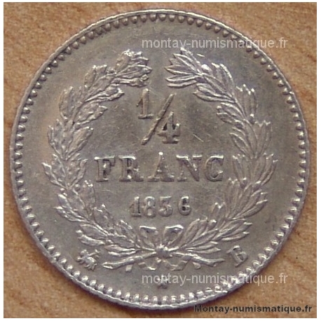 1/4 de Franc Louis Philippe 1836 B Rouen