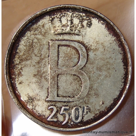 Belgique 250 Francs jubilé Roi des Belges 1976