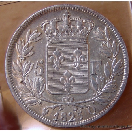 5 Francs Charles X 1825 Q Perpignan