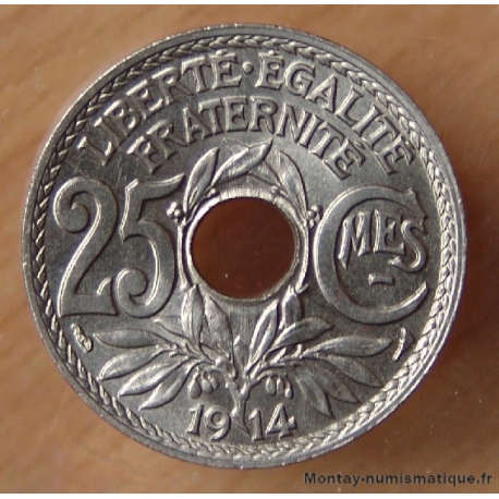 25 Centimes Lindauer 1914 Cmes souligné