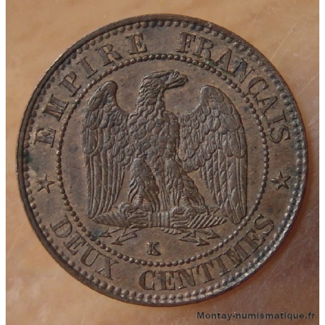Deux centimes Napoléon III 1853 K Bordeaux