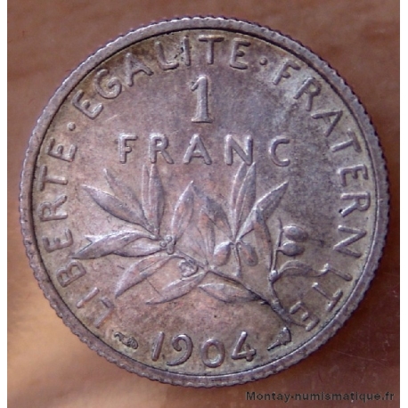 1 Franc Semeuse 1904