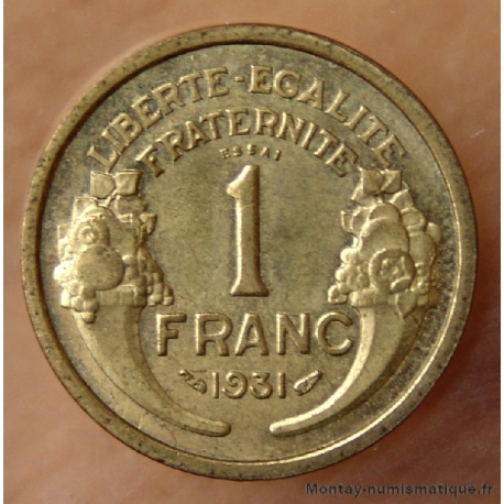 1 Franc Morlon 1931 ESSAI 