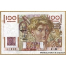 100 Francs Paysan 7-2-1952 F.422