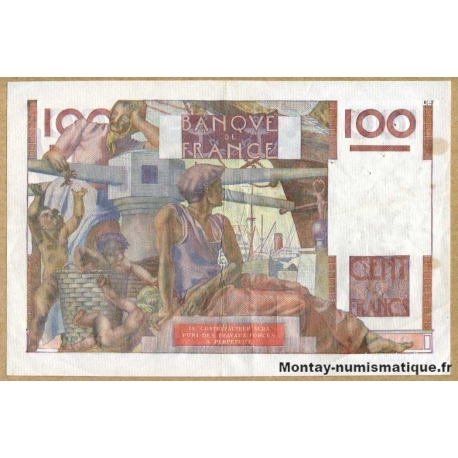 100 Francs Paysan 7-2-1952 F.422