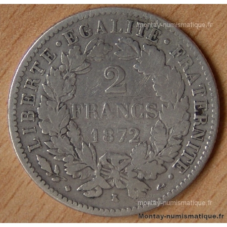 2 Francs Cérès 1872 K