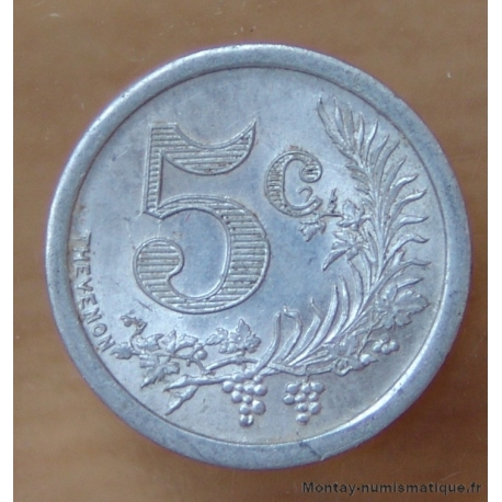 Algérie 5 Centimes 1921 Oran
