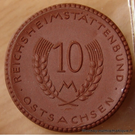 Allemagne - Ostsachsen 10 mark 1921 Reichsheimstättenbund 