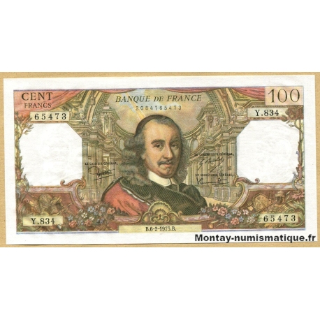 100 Francs Corneille 6-2-1975 Y.834 