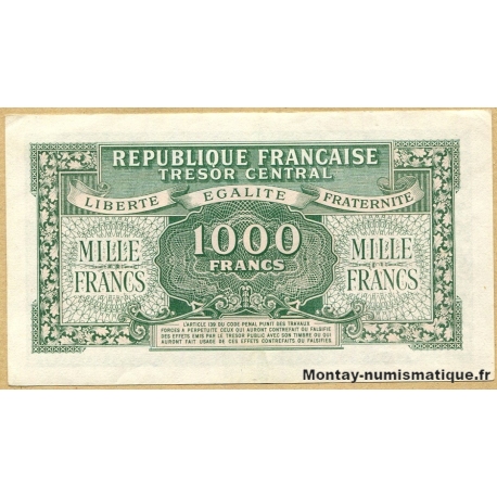 1000 Francs Marianne 1945 Série 01B