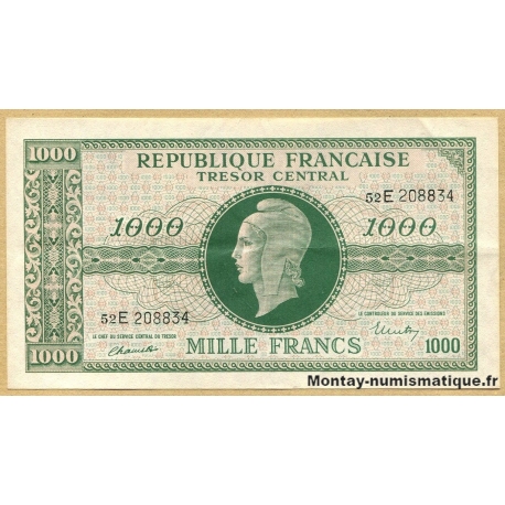 1000 Francs Marianne 1945 Série 52 E
