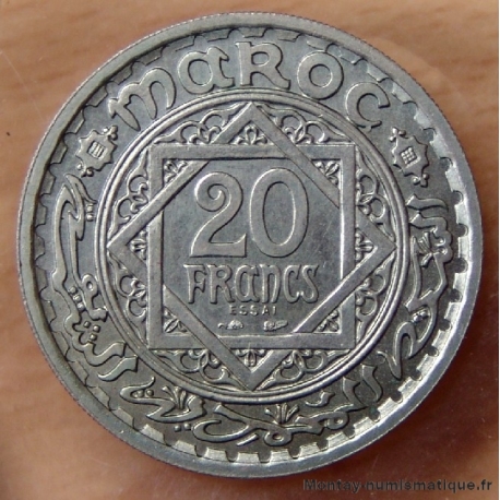 Maroc 20 Francs 1366 H (1947) essai