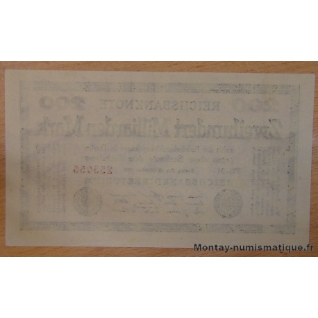 Allemagne - 200 Milliarden Mark 1923 Reichsbanknoten FG-21