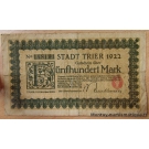Allemagne - 500 Mark Trier - Trèves 12-10-1922