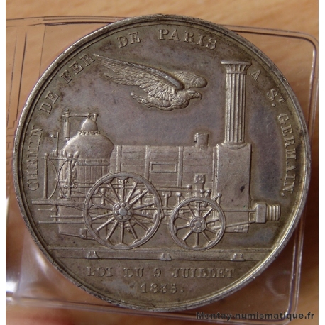Médaille des Chemins de Fer Paris à Saint-Germain 1835