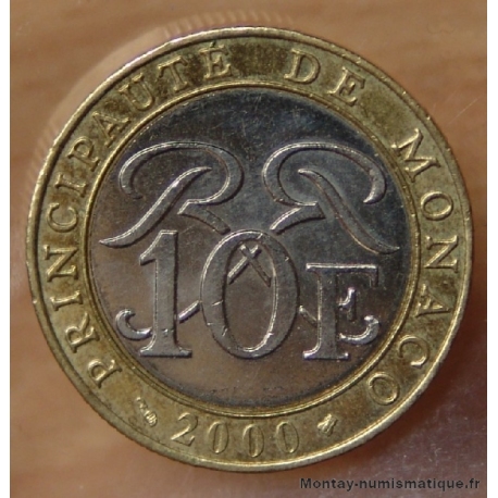 Monaco 10 Francs  2000 Sceau de Grimaldi