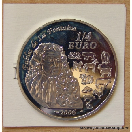 1/4 euro Année du Chien 2006 / Fable de la Fontaine