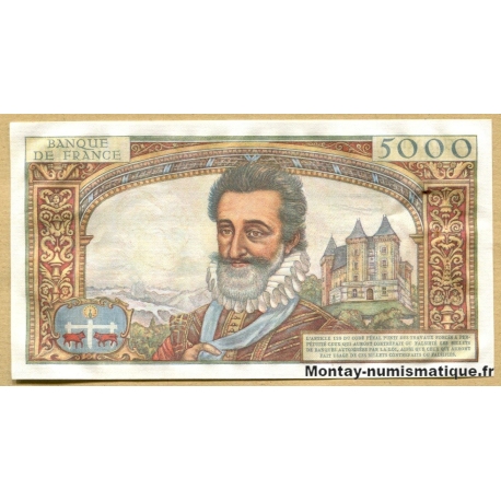 5000 Francs Henri IV  6-6-1957 N.14